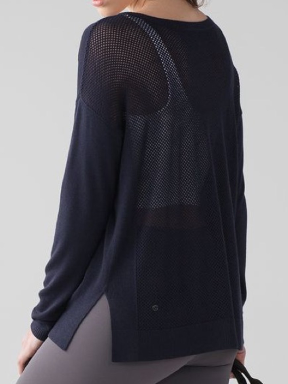 Lululemon Well Being Sweater Cashmere Blend Midnight Navy.       G79